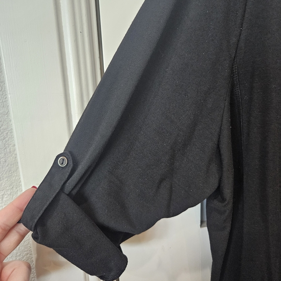 Faded Glory Black Open Front Sweater - Picture 2 of 5